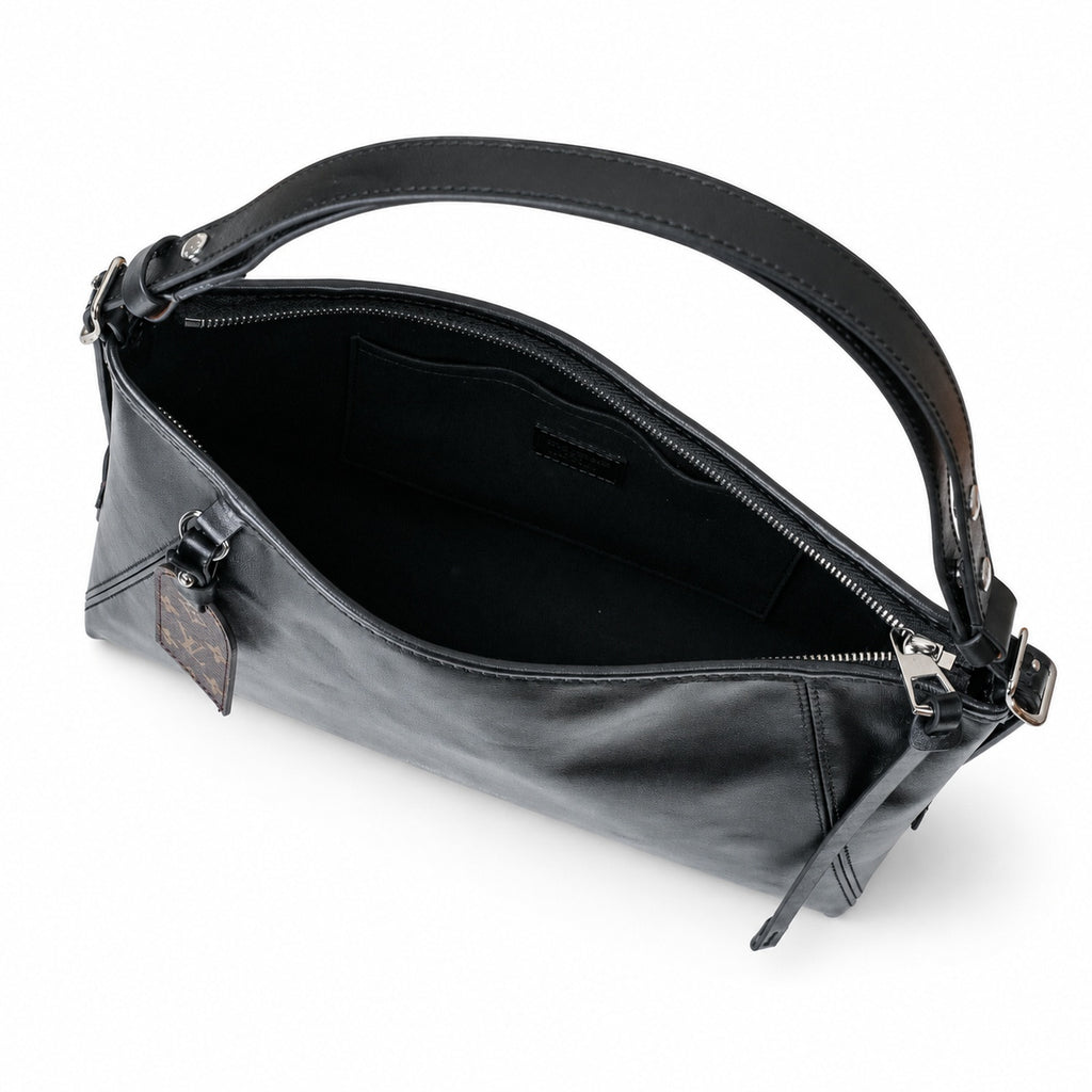 Louis Vuitton CarryAll Leather Black Handbag