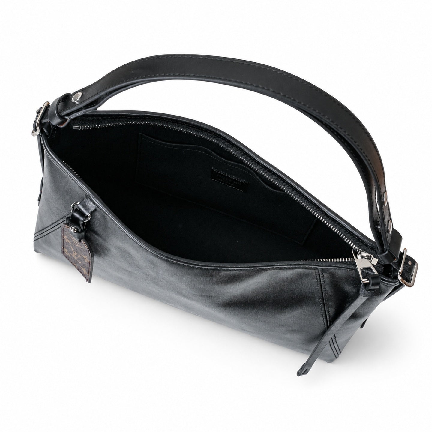 Louis Vuitton CarryAll Leather Black Handbag