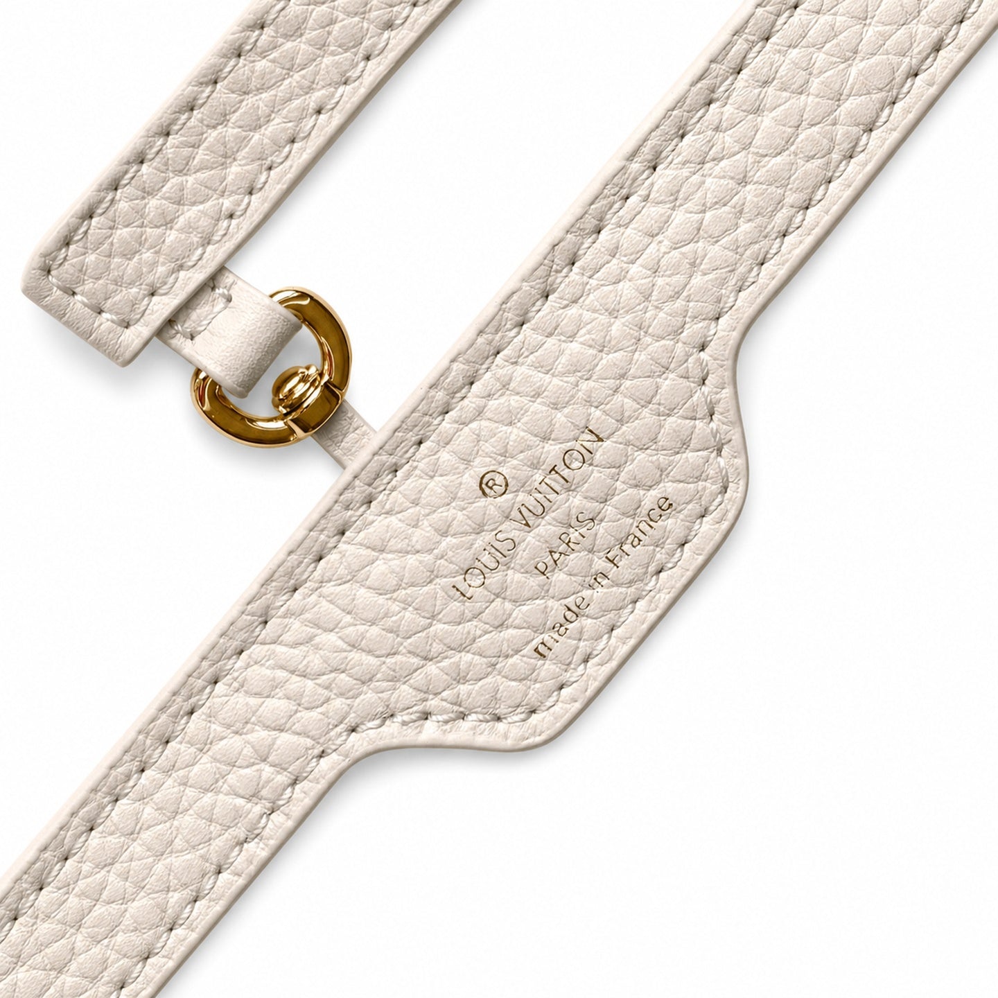 Louis Vuitton Capucines Leather White Handbag