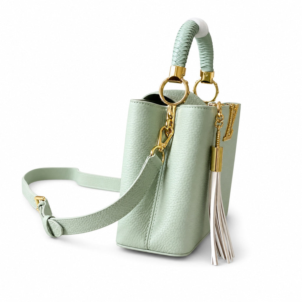 Louis Vuitton Capucines Mini Leather Green Handbag