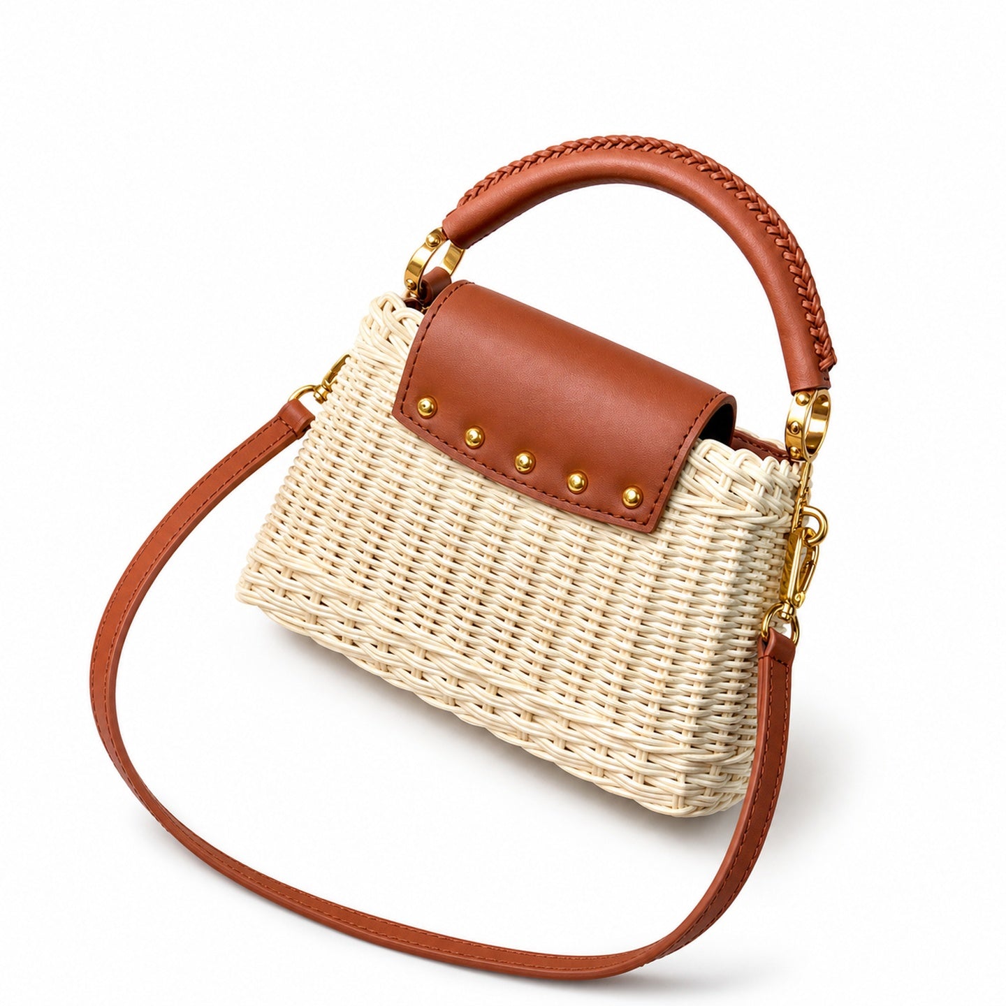 Louis Vuitton Capucines Mini Leather Brown Handbag