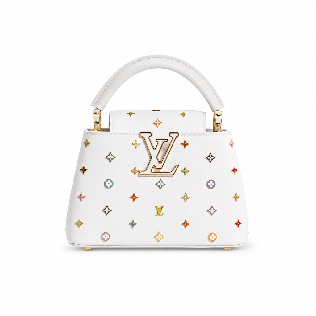 Louis Vuitton Capucines Takashi Murakami Leather Handbag