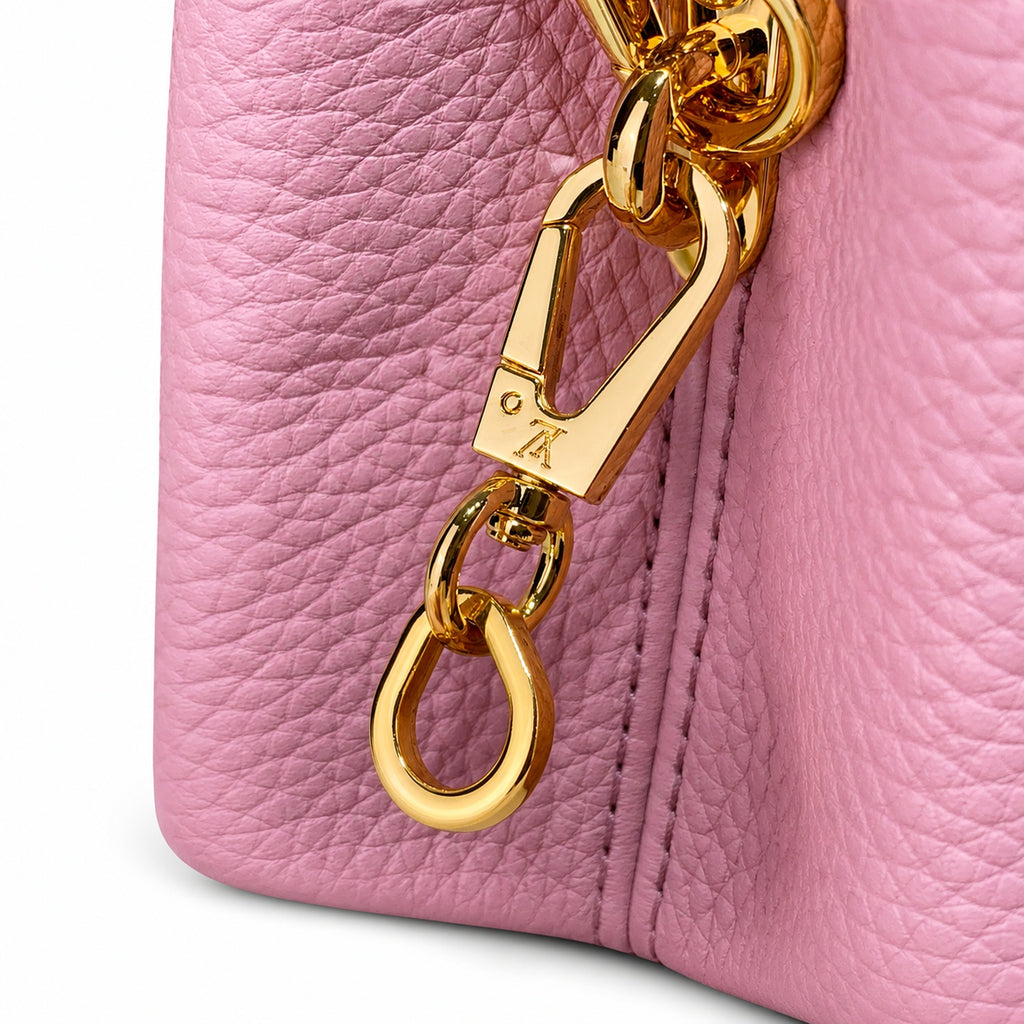 Louis Vuitton Capucines Mini Leather Purple Handbag