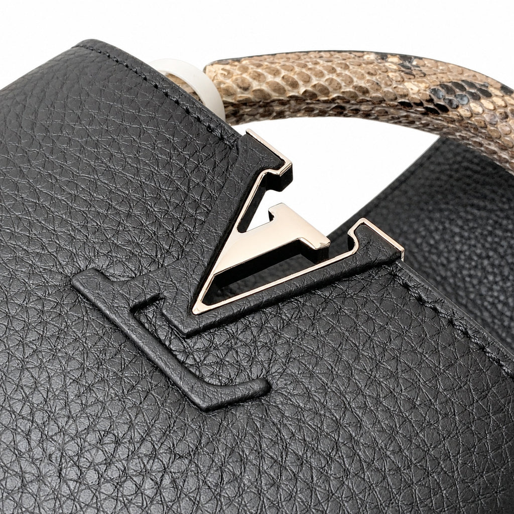 Louis Vuitton Capucines Mini Snakeskin Leather Handbag