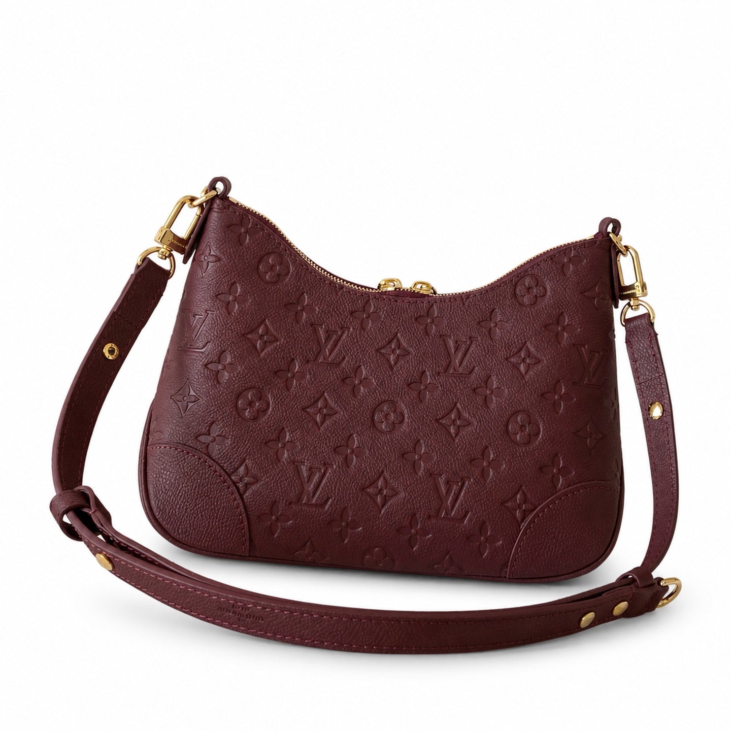 Louis Vuitton Boulogne Leather Black Gray Handbag