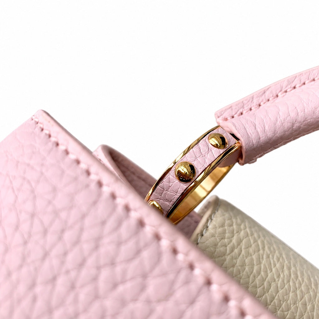 Louis Vuitton Capucines Mini Leather Pink Handbag