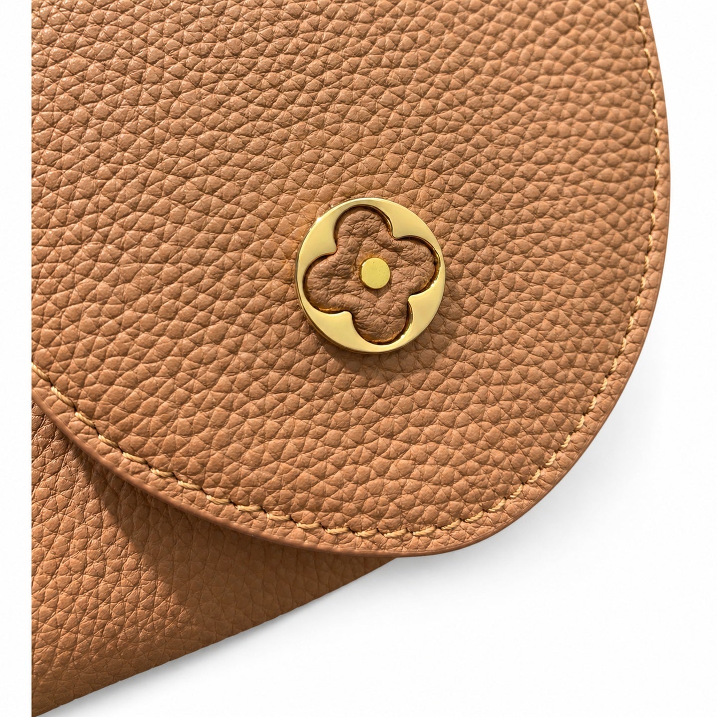 Louis Vuitton Capucines Leather Brown Gold Handbag