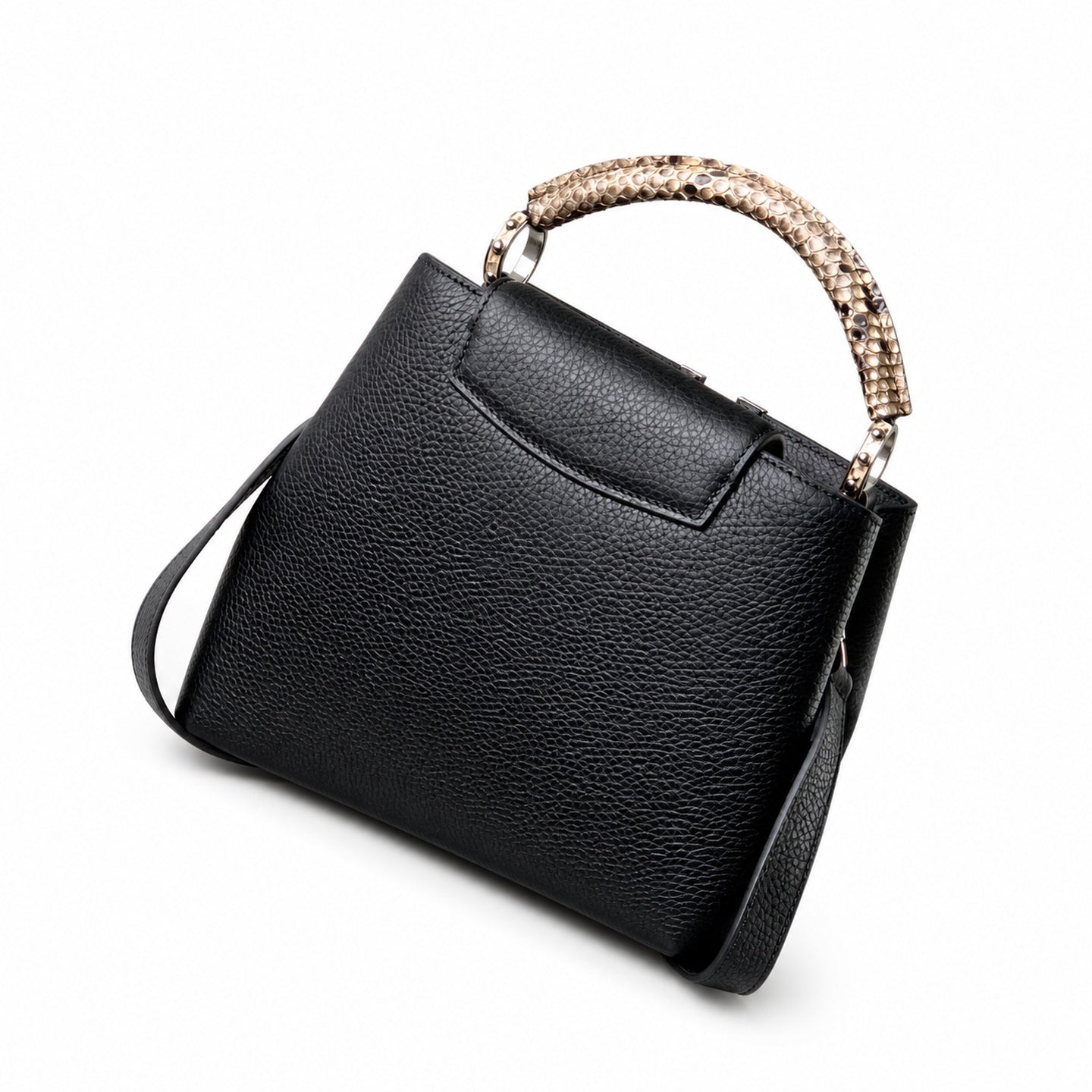 Louis Vuitton Capucines Small Snakeskin Leather Handbag