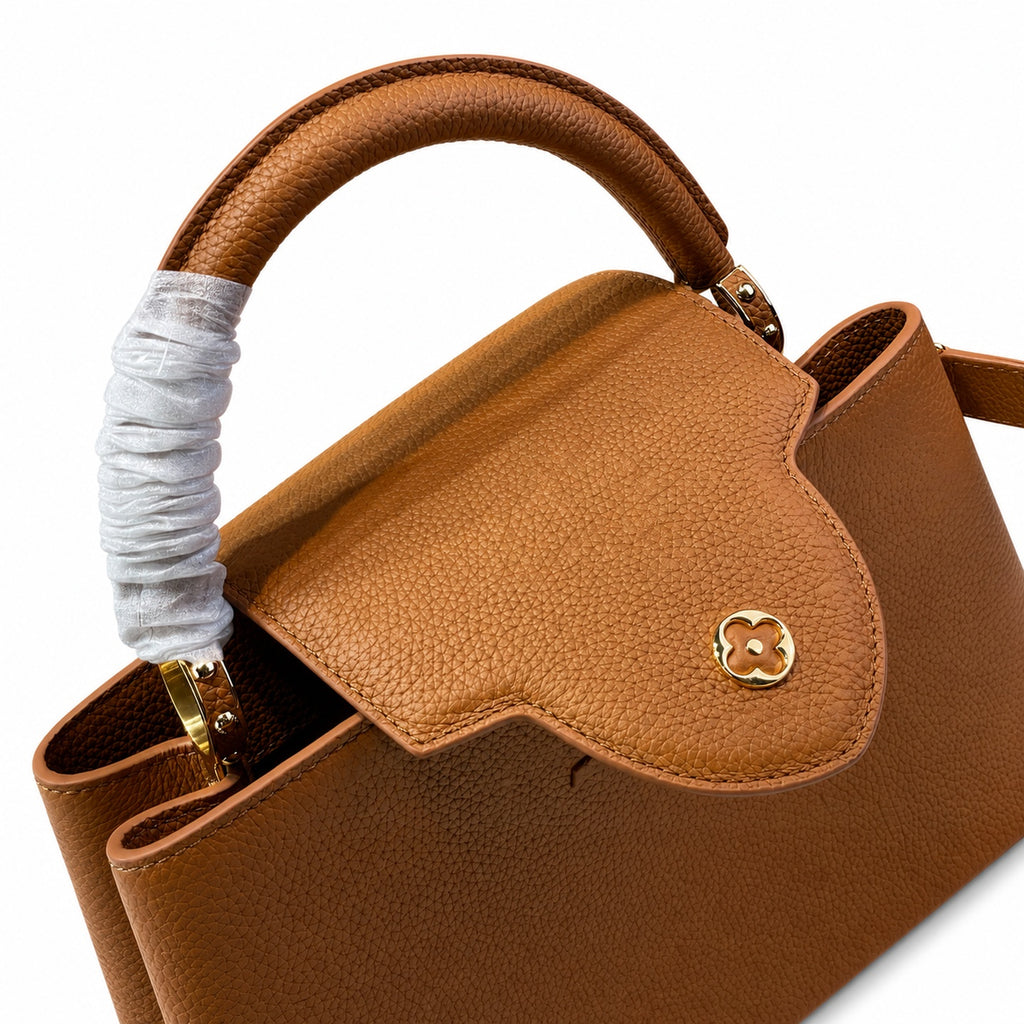 Louis Vuitton Capucines Medium Leather Brown Handbag