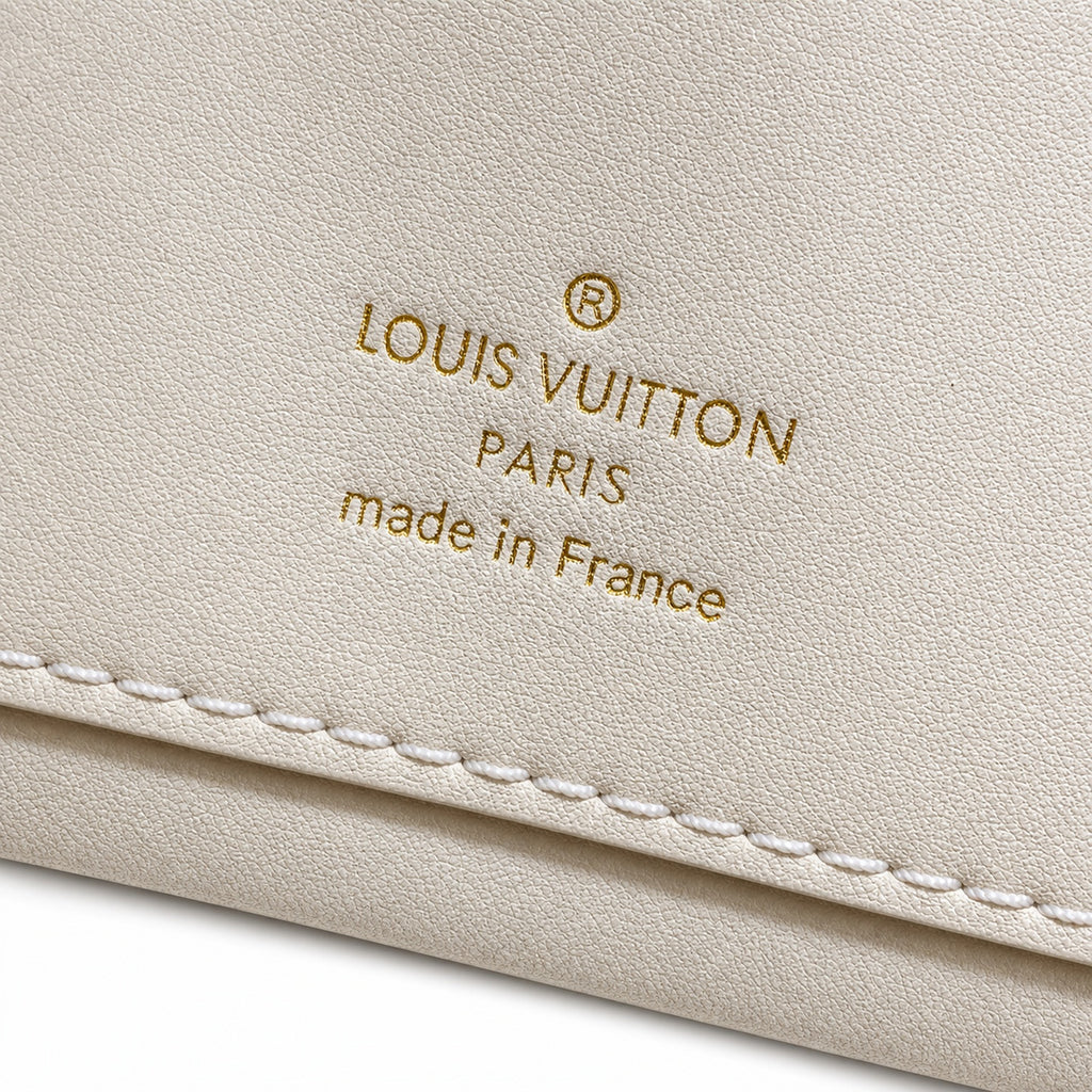 Louis Vuitton Capucines Jacquard Leather White Handbag