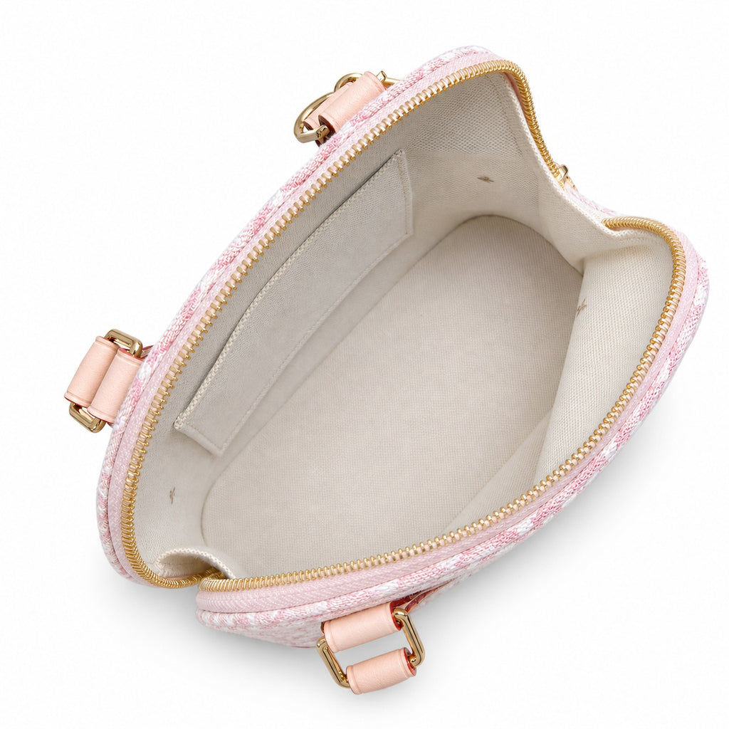Louis Vuitton Alma Small Embroidered Cotton Canvas Jacquard Handbag