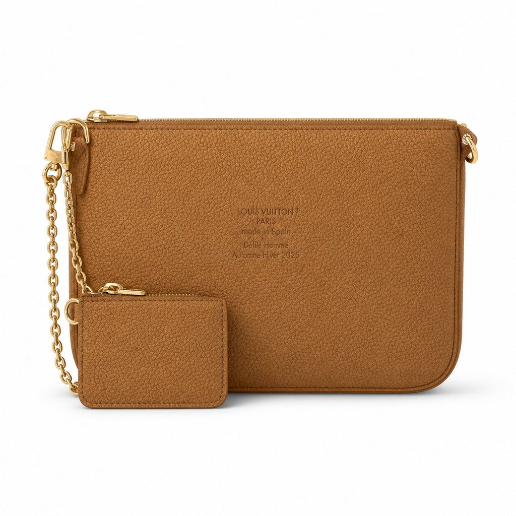 Louis Vuitton Suede Leather Handbag