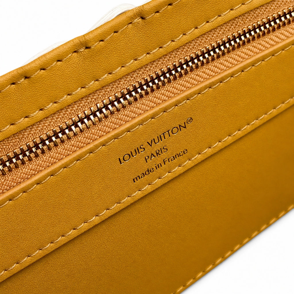 Louis Vuitton Capucines Mini Leather Yellow Handbag