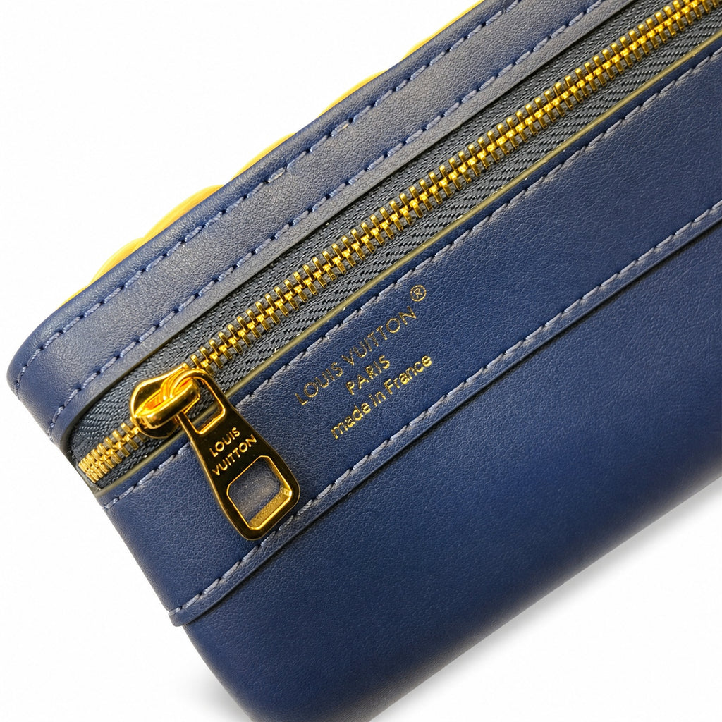 Louis Vuitton Capucines Mini Leather Blue Handbag