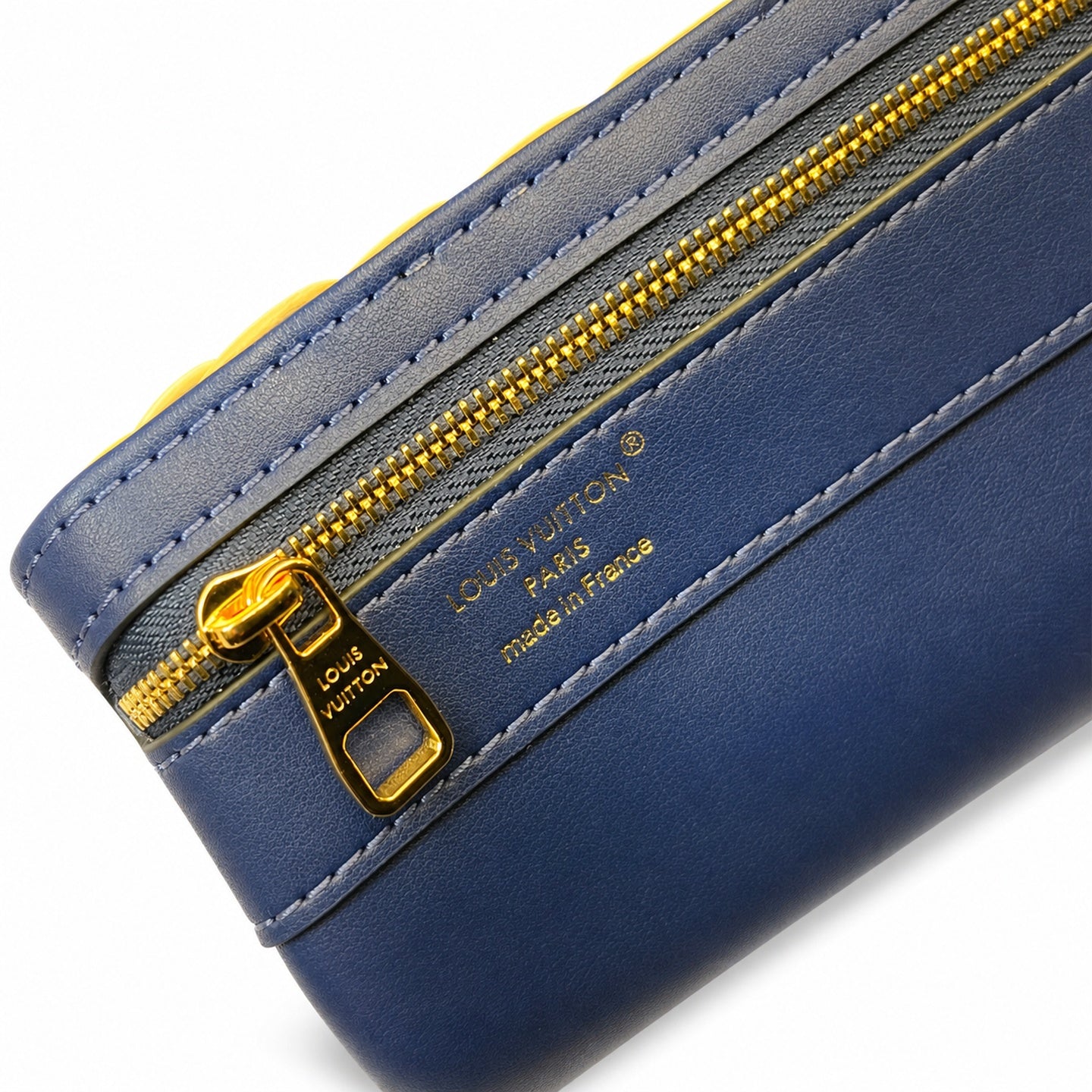 Louis Vuitton Capucines Mini Leather Blue Handbag