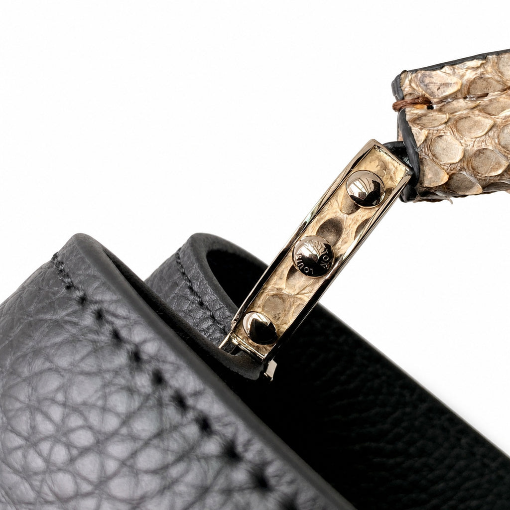 Louis Vuitton Capucines Small Snakeskin Leather Handbag