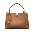 Louis Vuitton Capucines Leather Brown Gold Handbag