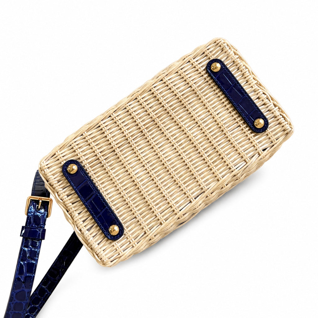 Louis Vuitton Capucines Small Leather Blue Handbag
