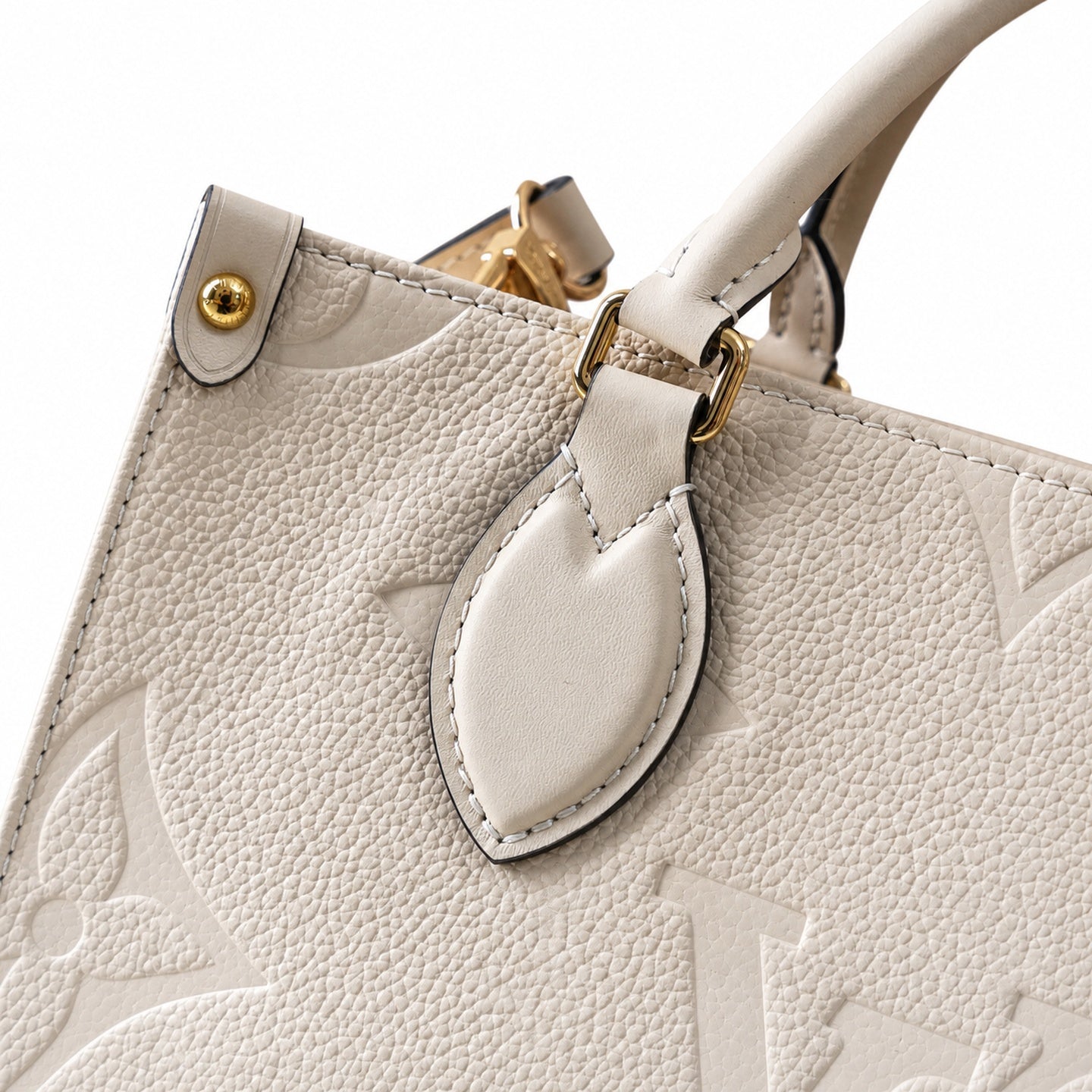 Louis Vuitton OnTheGo Mini Leather White Handbag