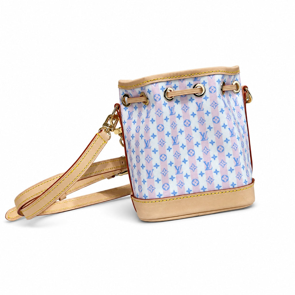 Louis Vuitton Noe Canvas Leather Pink Handbag