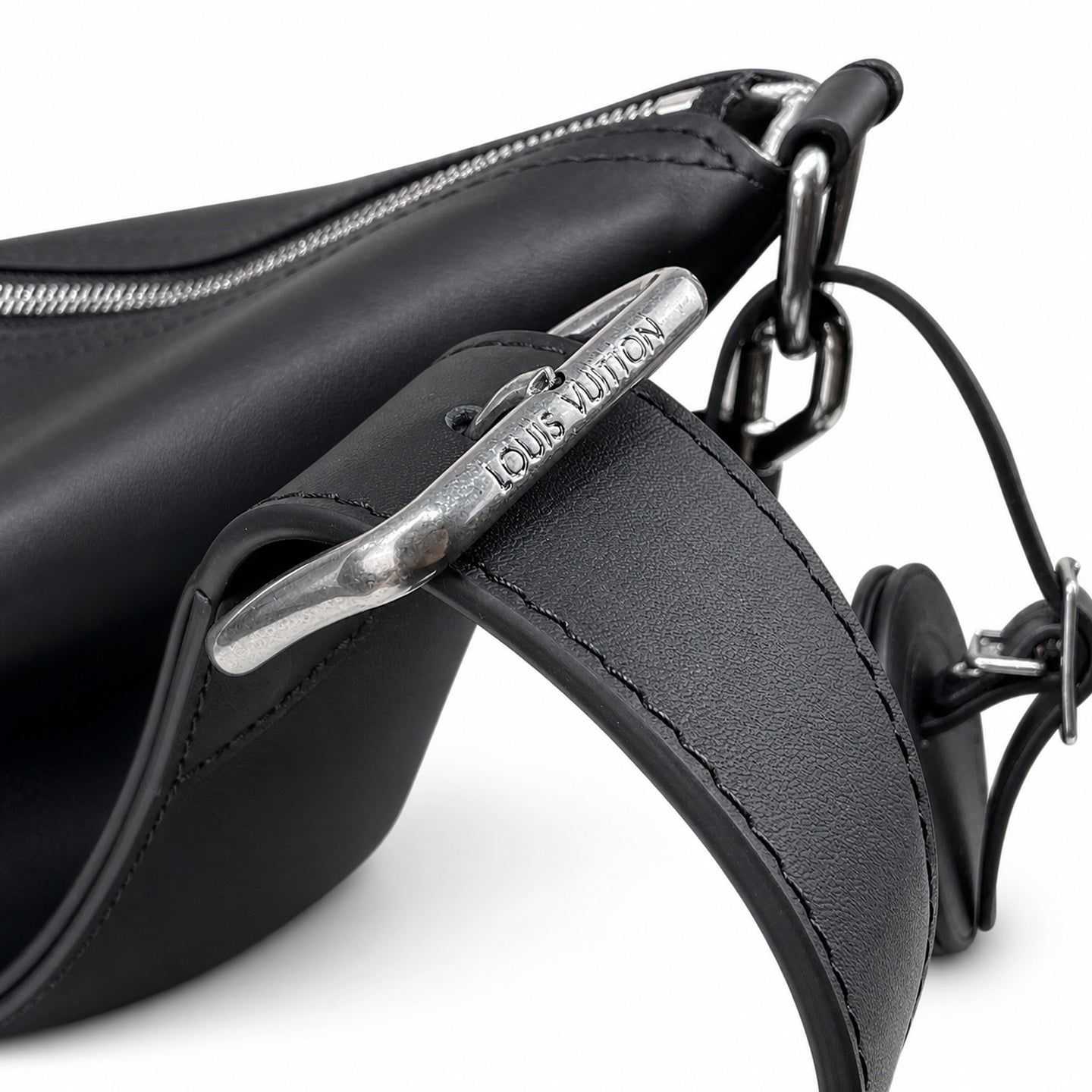 Louis Vuitton Jacquard Leather Black Handbag