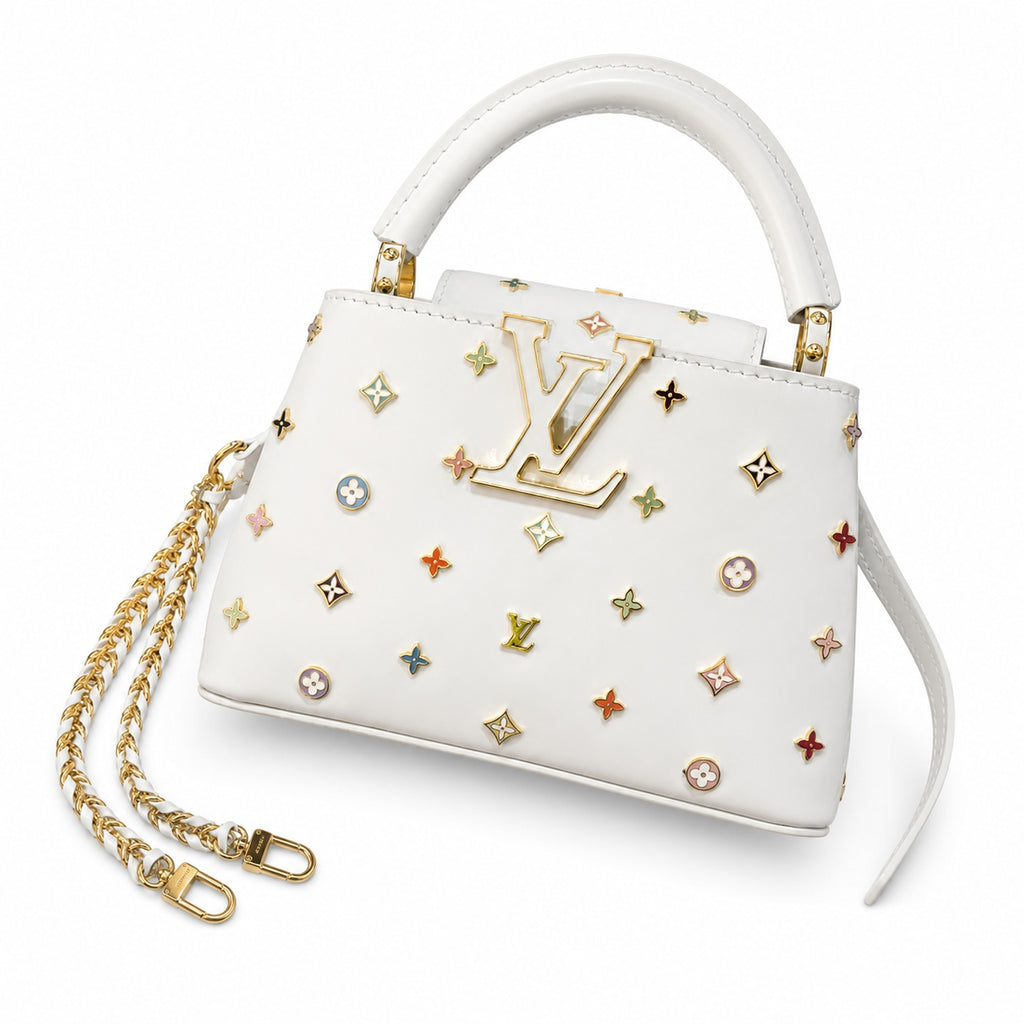 Louis Vuitton Capucines Takashi Murakami Leather Handbag