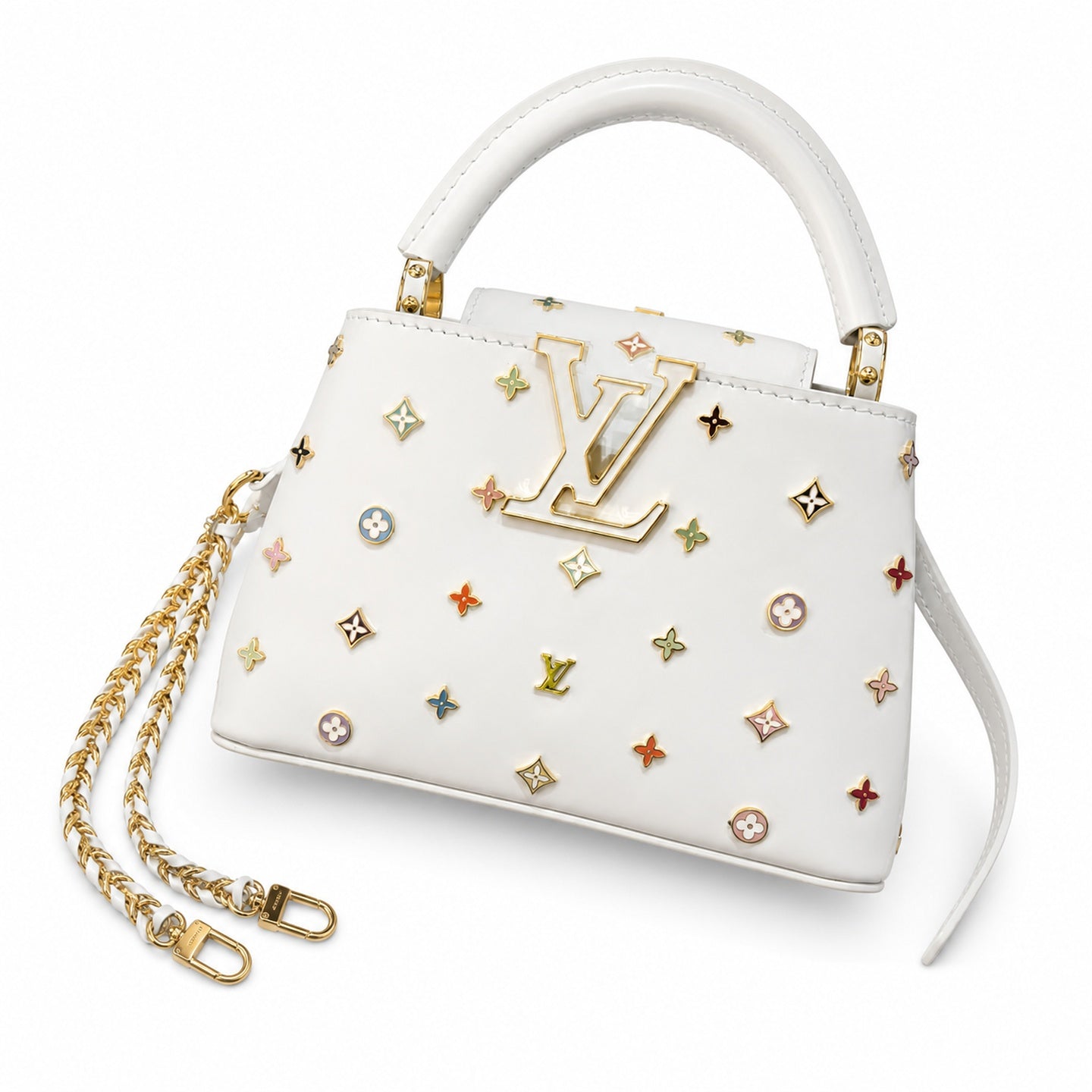 Louis Vuitton Capucines Takashi Murakami Leather Handbag