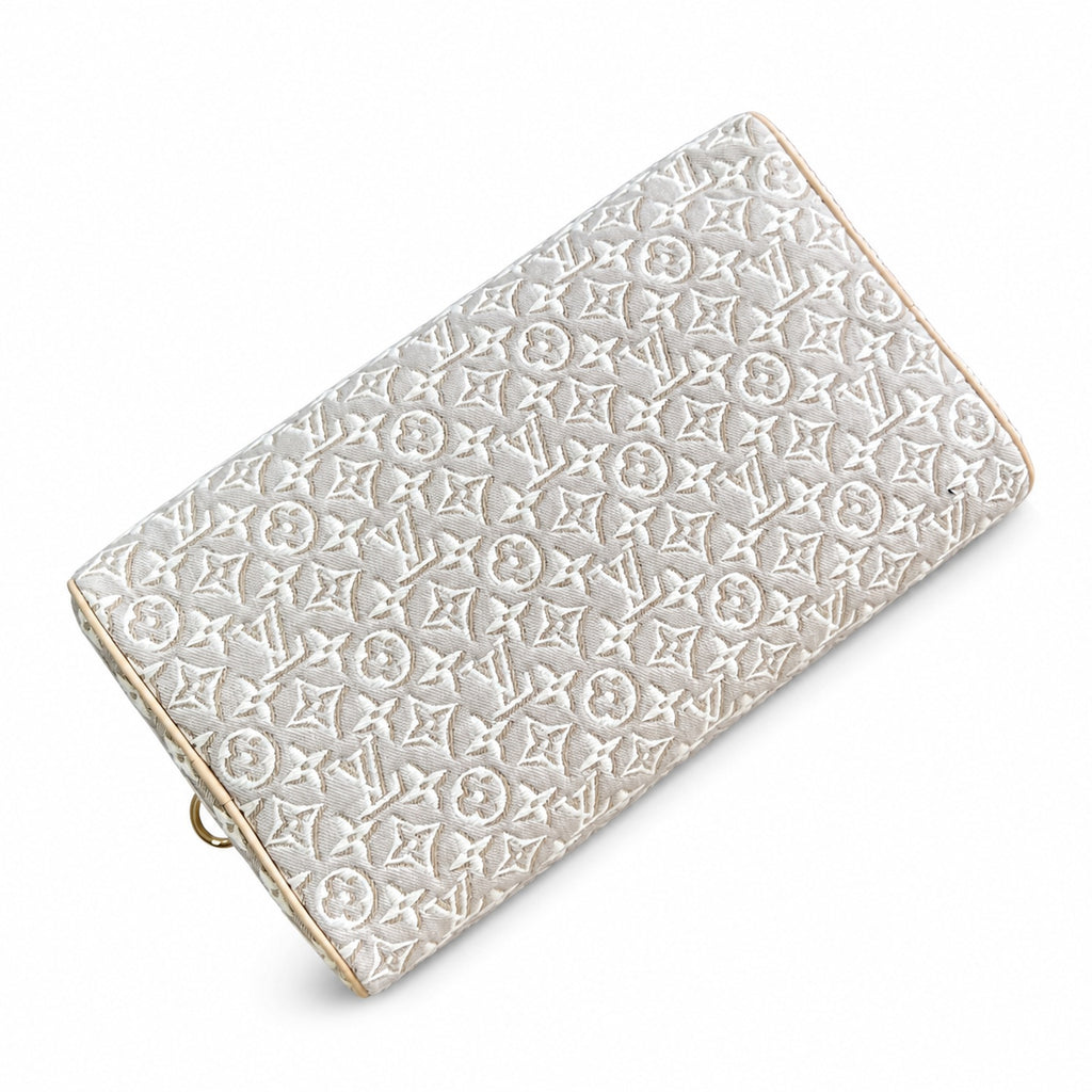 Louis Vuitton Speedy Embroidered Canvas Jacquard Leather Handbag