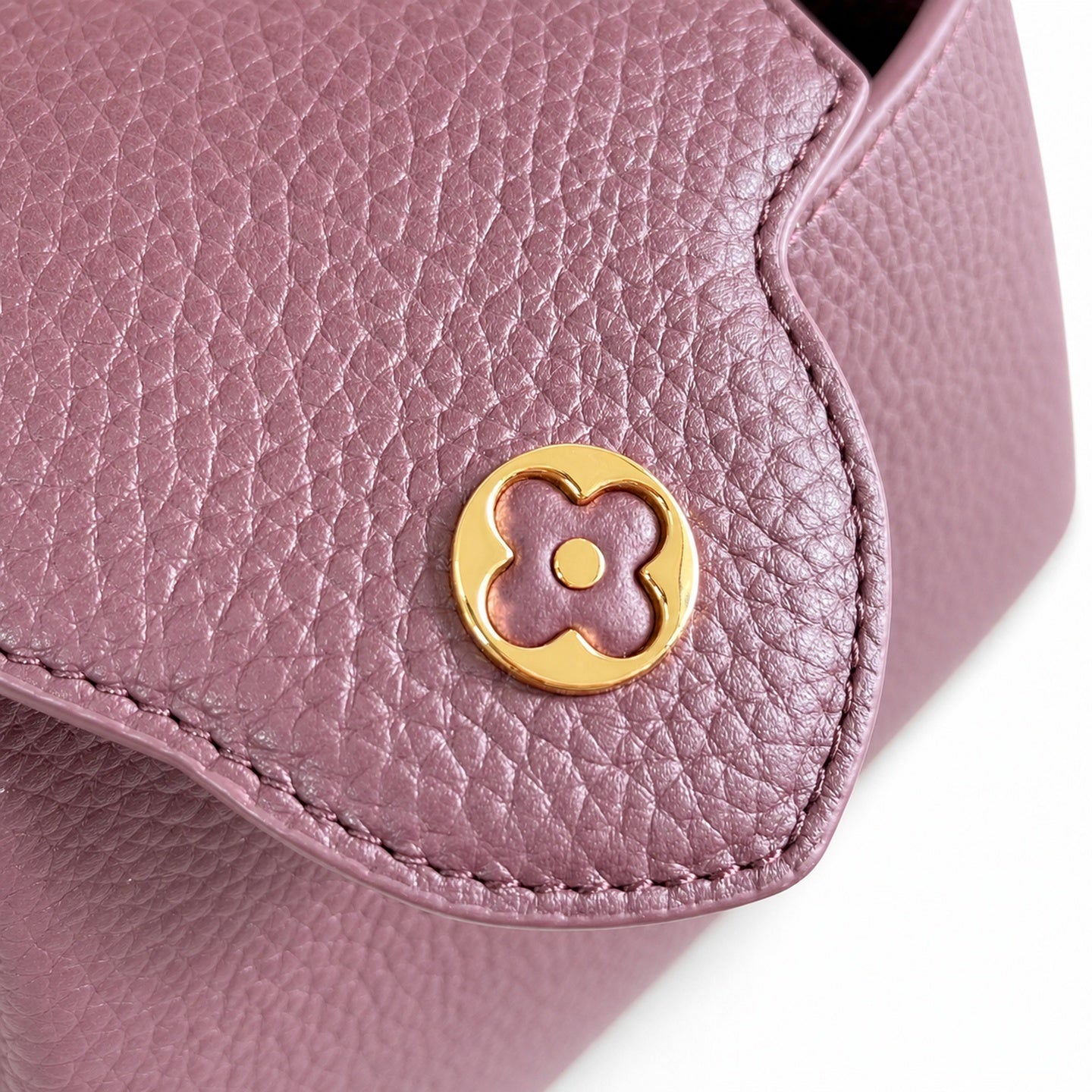 Louis Vuitton Capucines Mini Leather Burgundy Handbag
