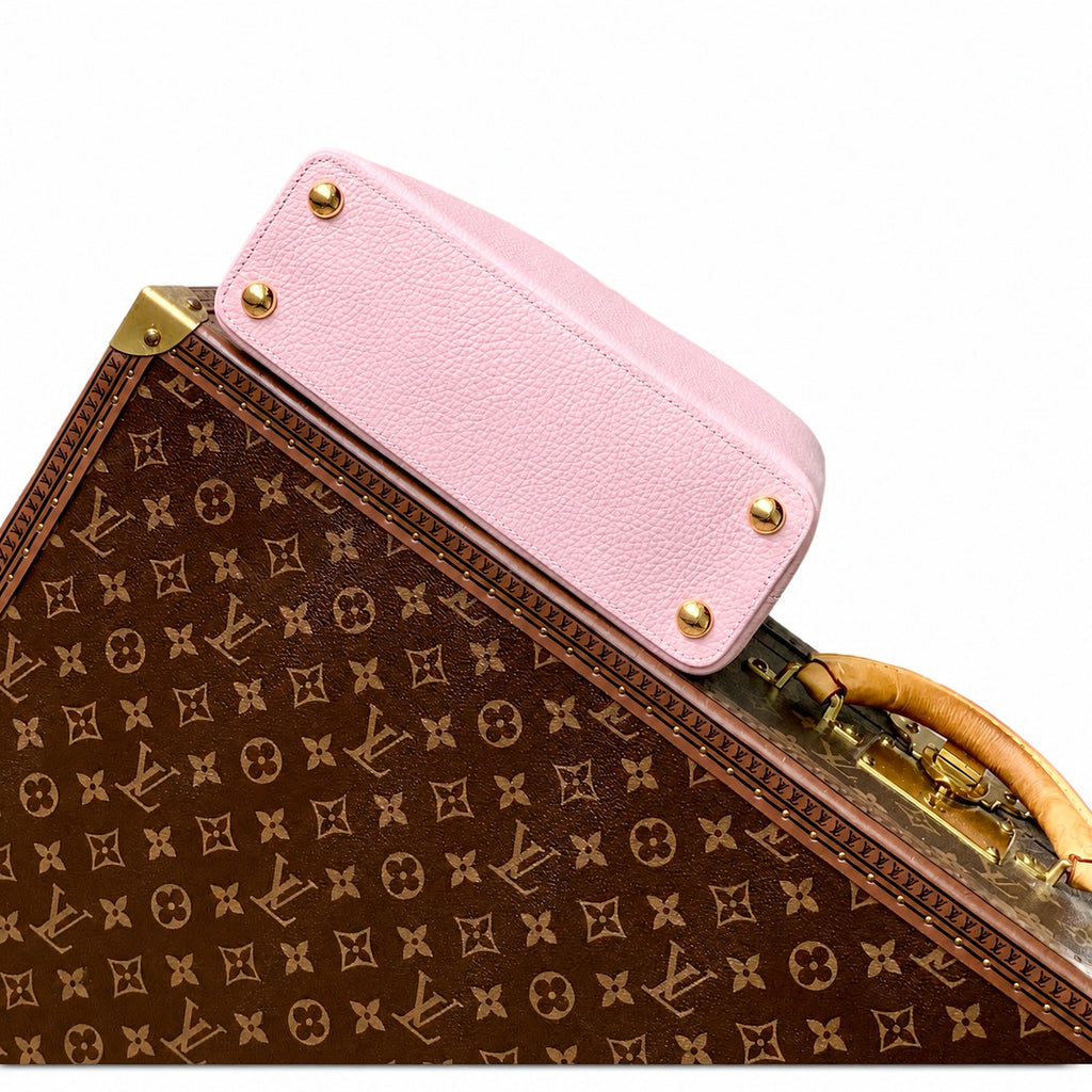 Louis Vuitton Capucines Small Leather Pink Handbag