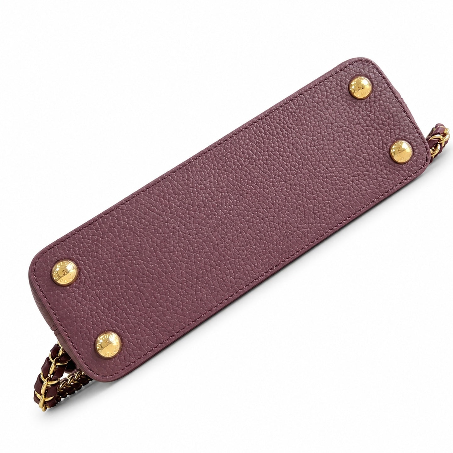 Louis Vuitton Capucines Small Leather Burgundy Handbag