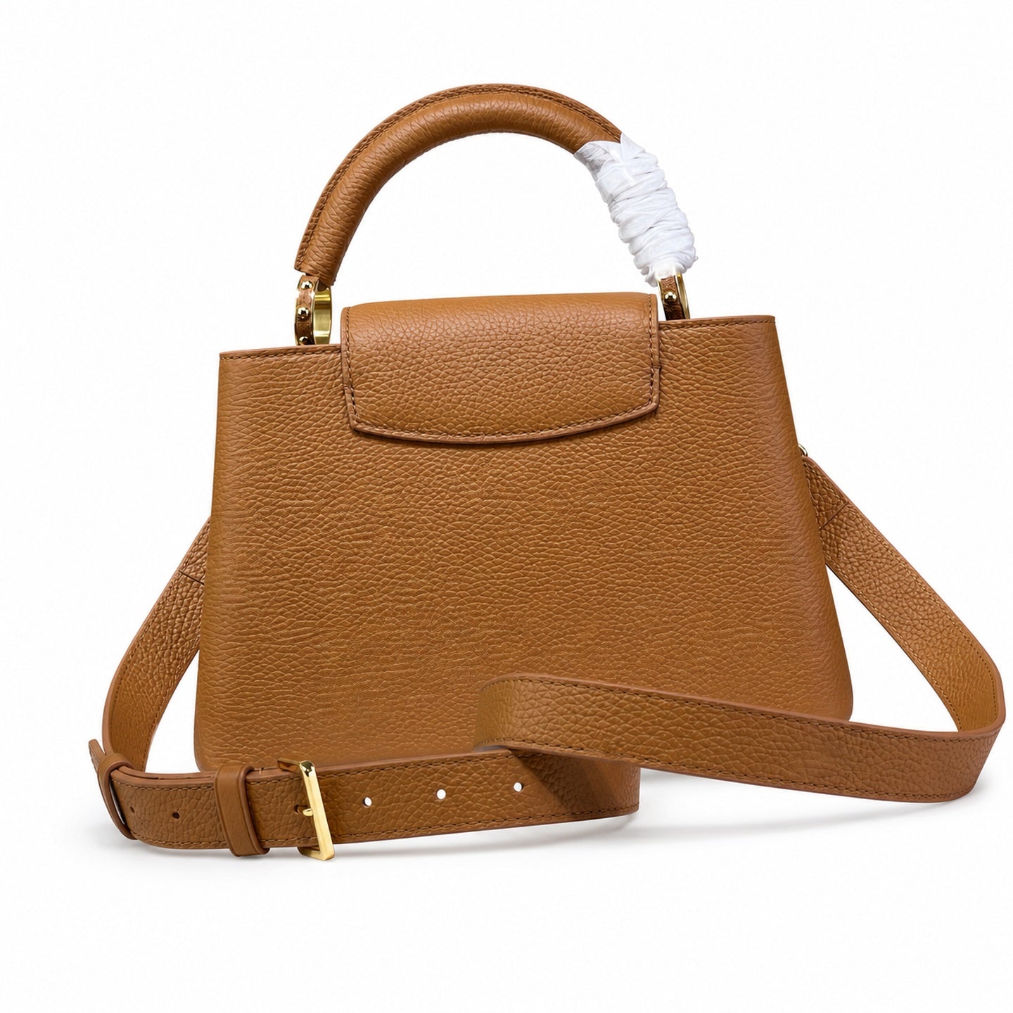 Louis Vuitton Capucines Leather Brown Handbag