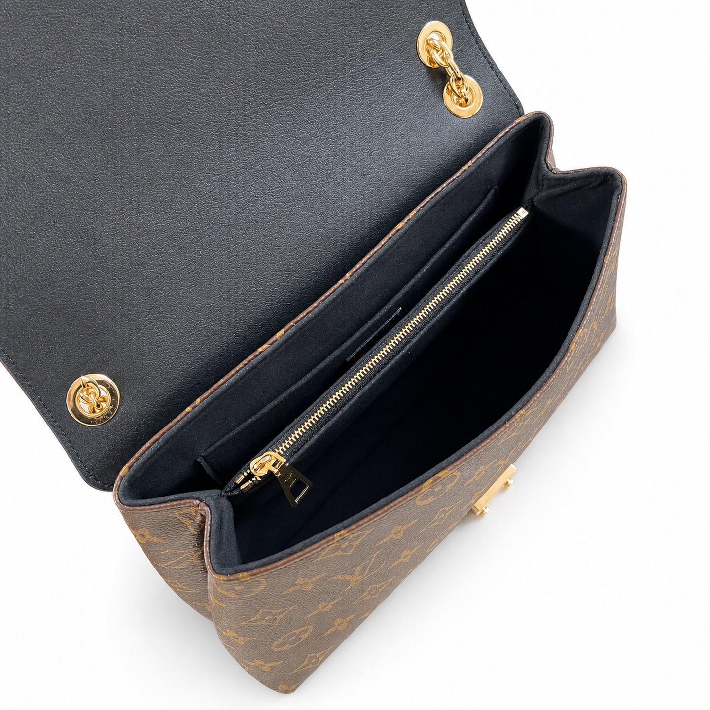 Louis Vuitton Madeleine Canvas Leather Gold Handbag