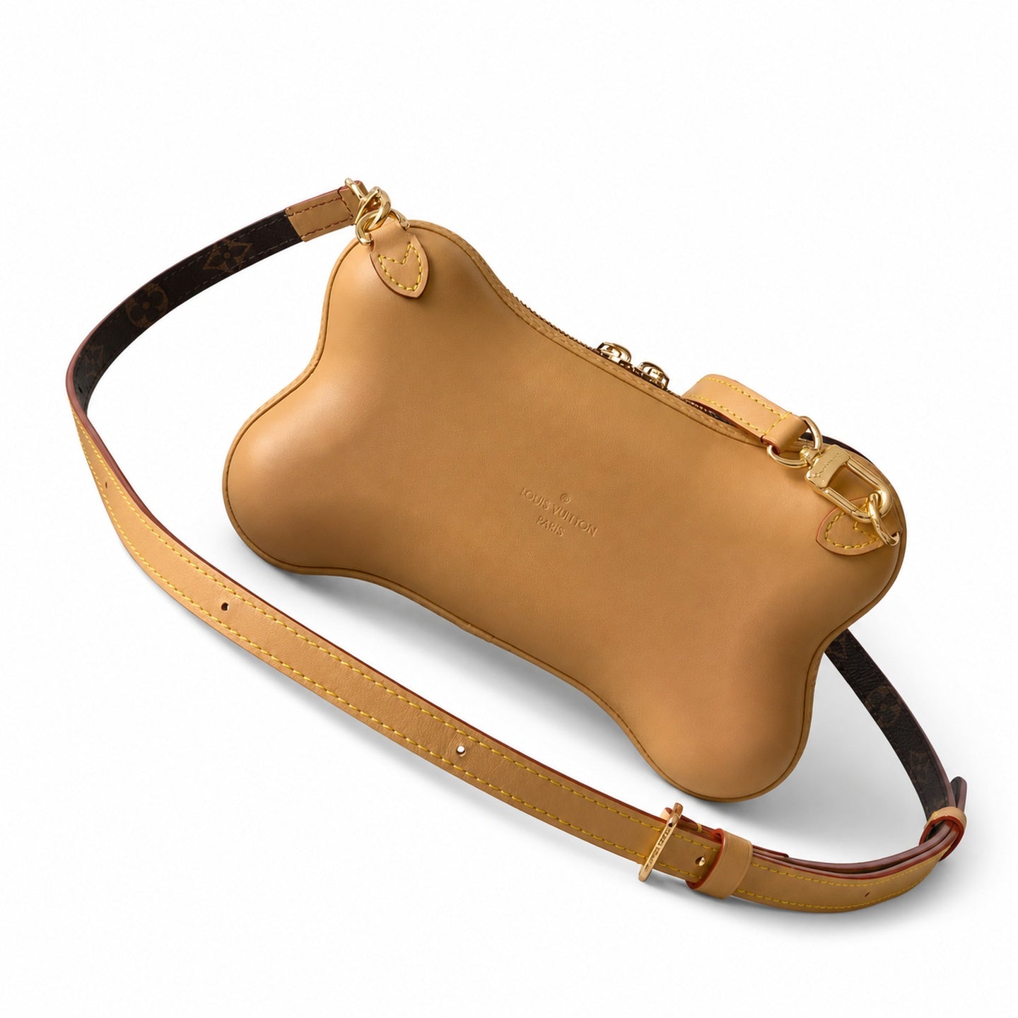 Louis Vuitton Mini Canvas Leather Handbag