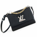 Louis Vuitton Twist Medium Leather Black Handbag