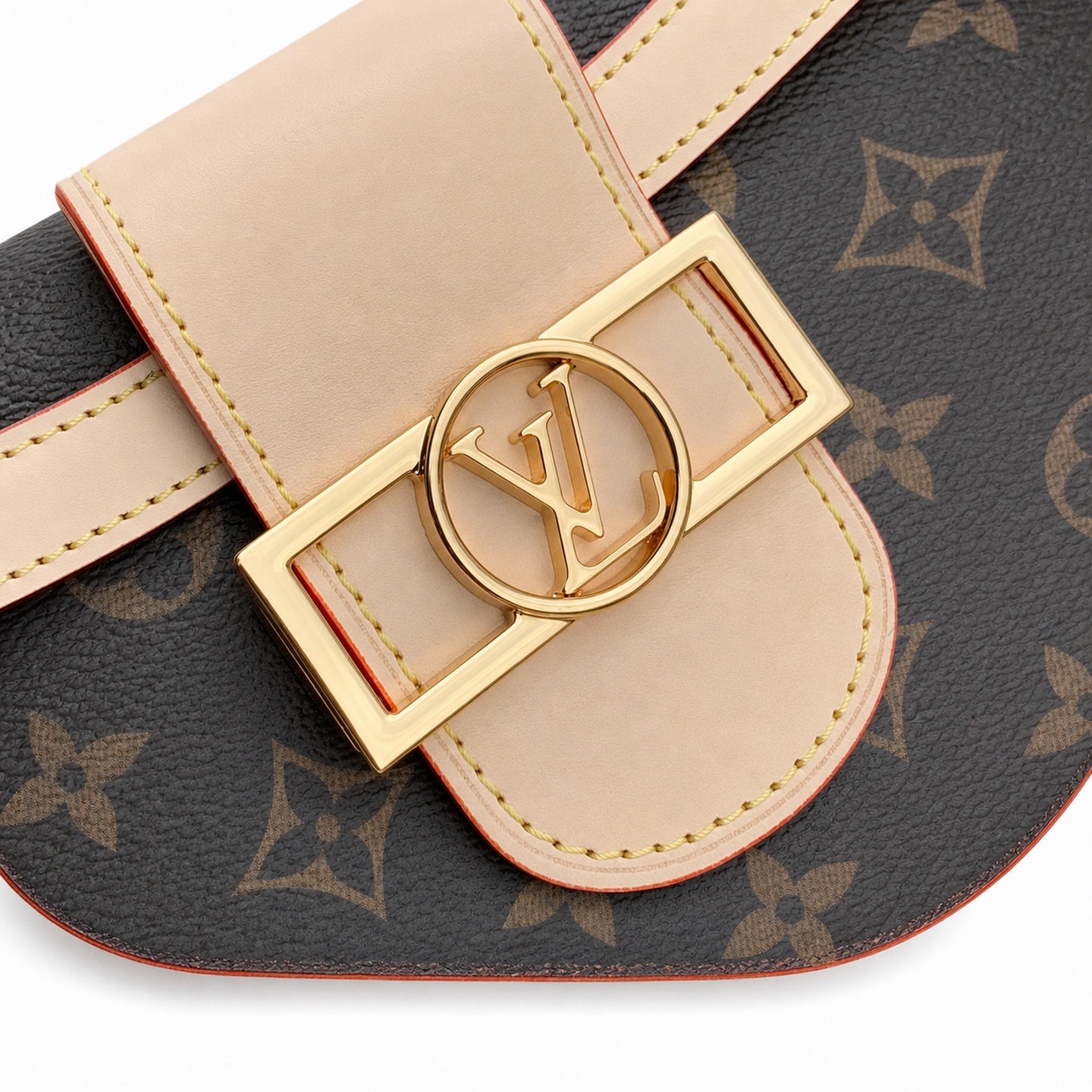 Louis Vuitton Dauphine Large Canvas Leather Handbag