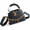 Louis Vuitton Capucines Takashi Murakami Mini Leather Black Handbag