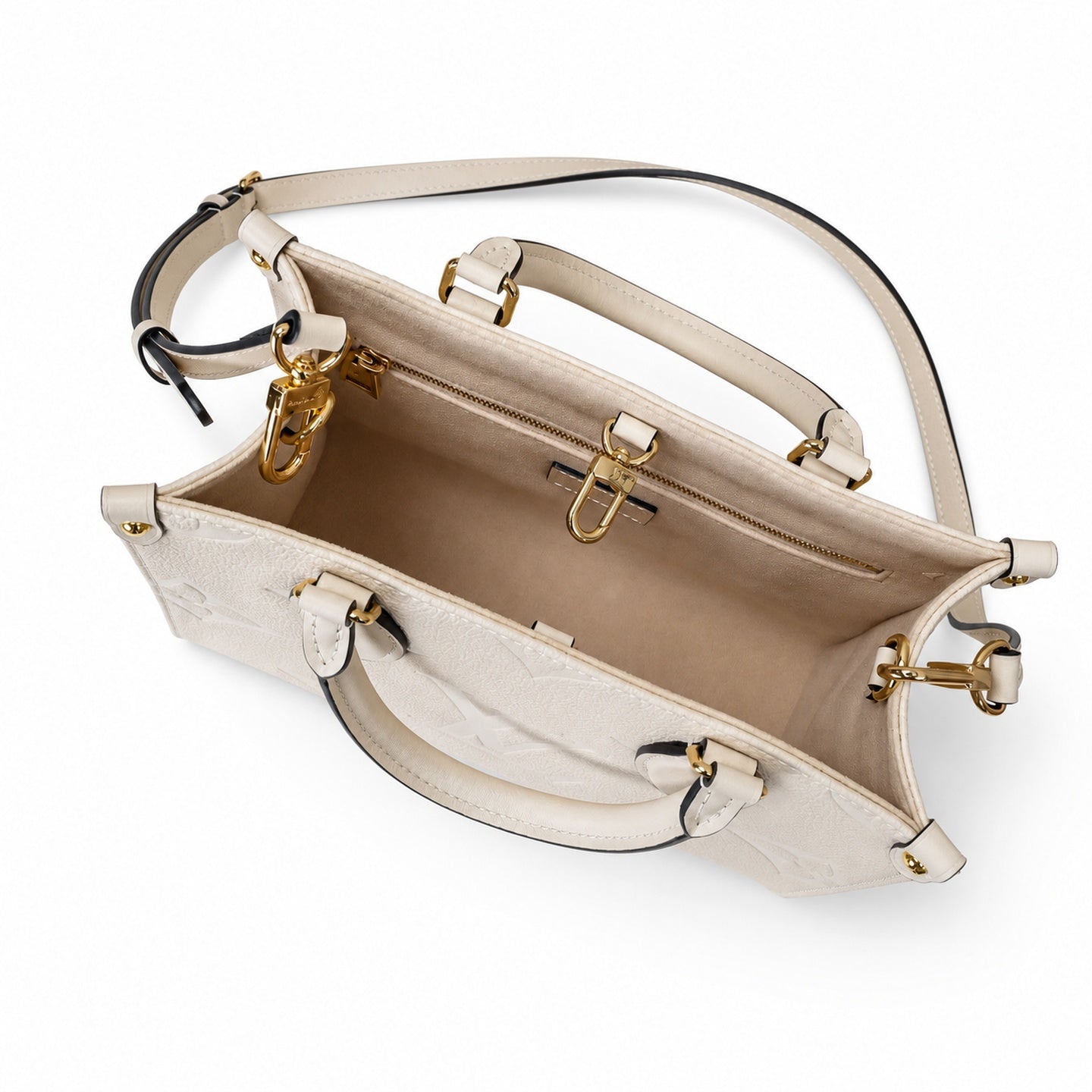Louis Vuitton OnTheGo Mini Leather White Handbag