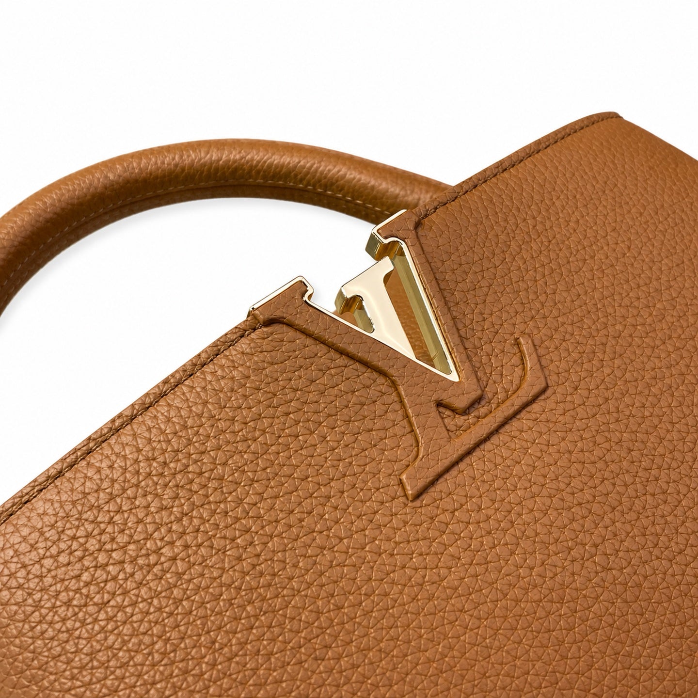 Louis Vuitton Capucines Medium Leather Brown Handbag