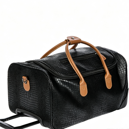 2-Wheel Carry-On Rolling Duffle Luggage Bag